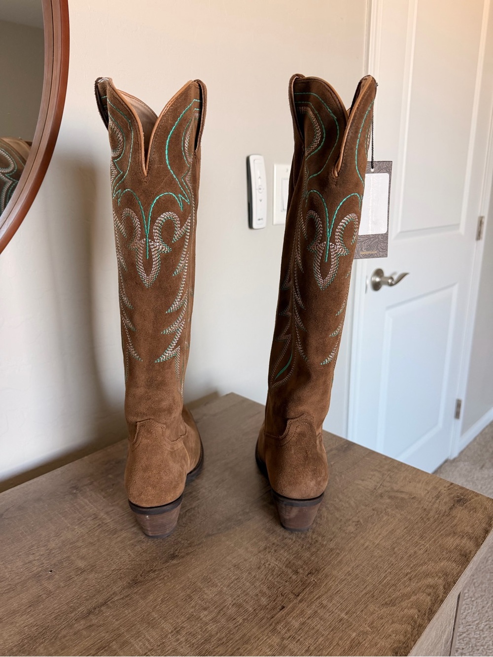 Shyanne Rowan Tall Suede Western Boots - Picture 3 of 5